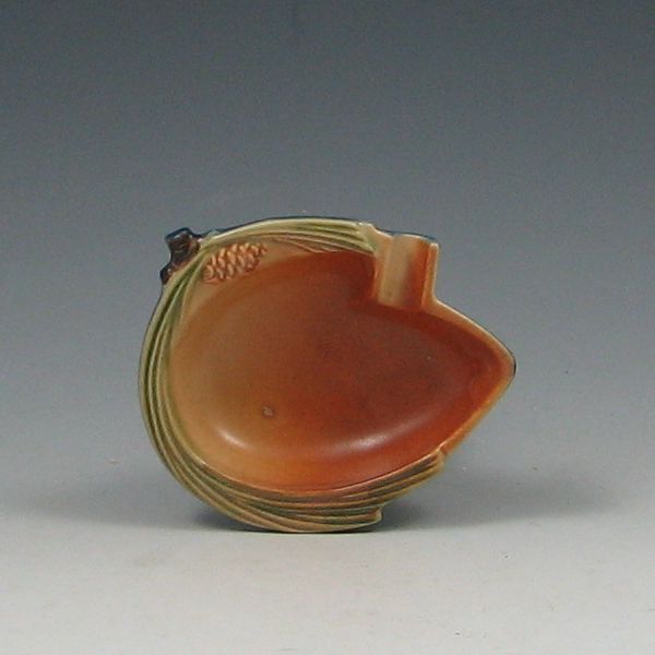 Roseville Pine Cone Ash Tray blue