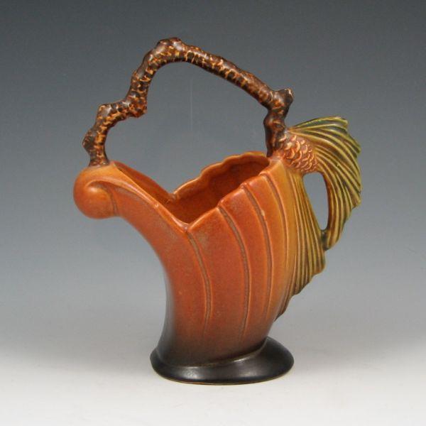 Roseville Pine Cone basket in