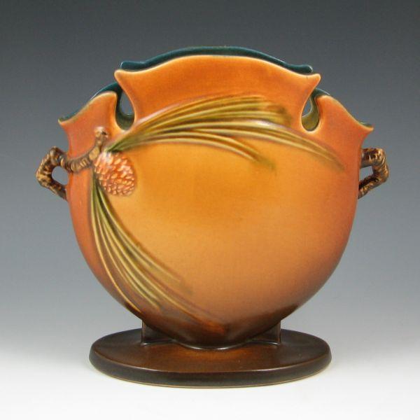 Roseville Pine Cone pillow vase
