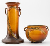 ROSEVILLE PINECONE CERAMIC JAR
