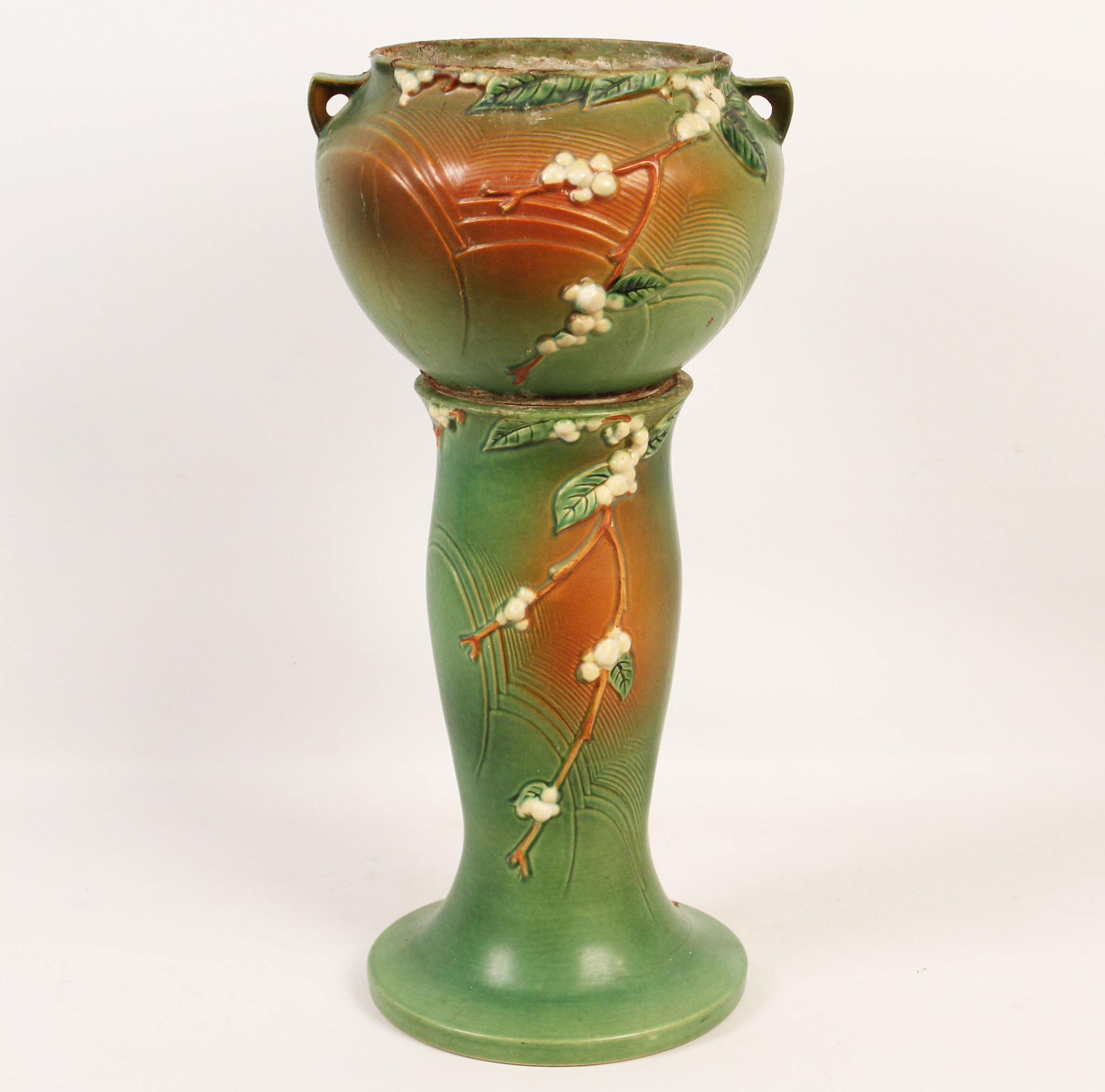 ROSEVILLE POTTERY JARDINIERE AND