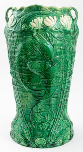 ROSEVILLE POTTERY KOI FISH CER