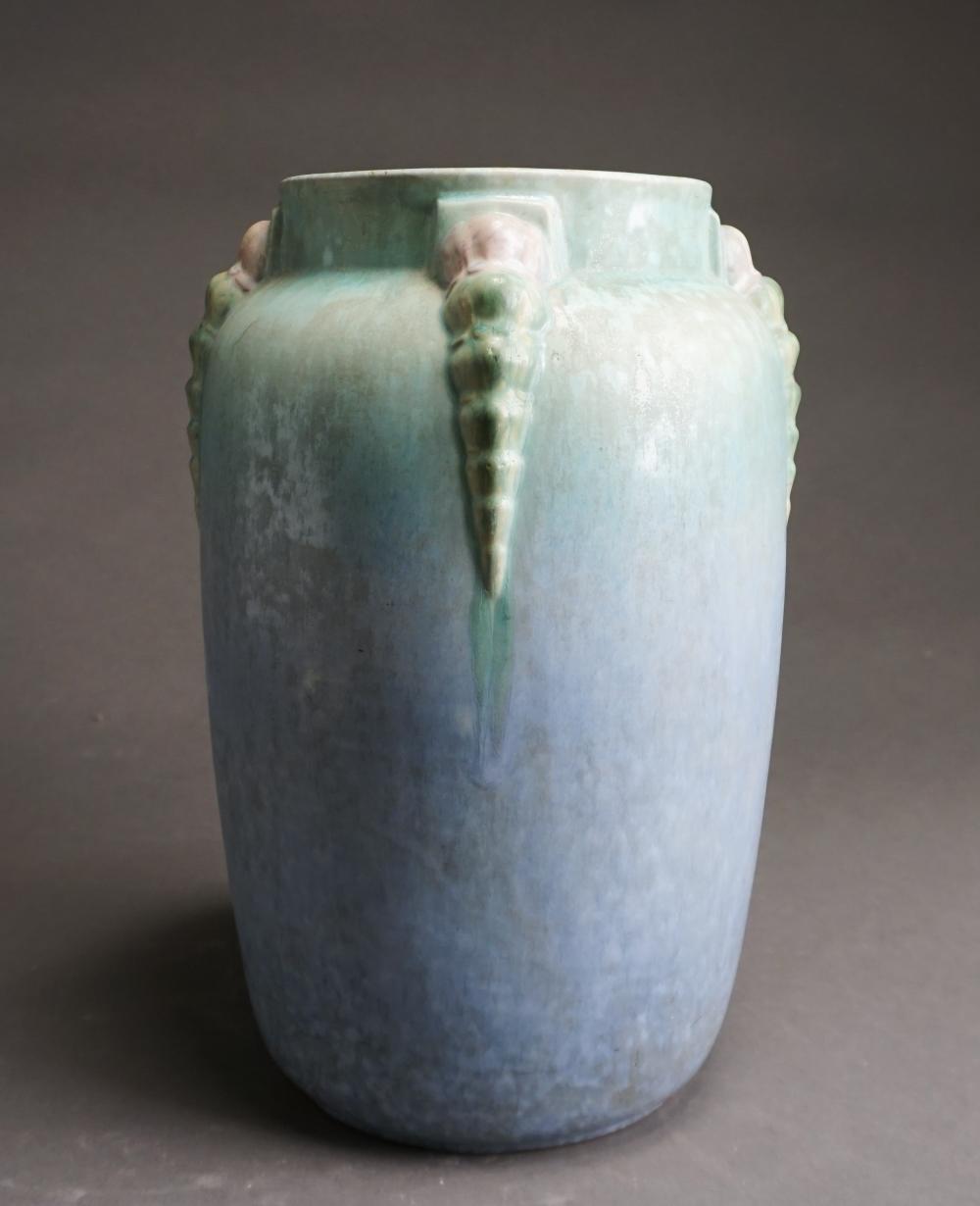ROSEVILLE POTTERY TOPEO BLUE GLAZED