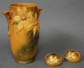 ROSEVILLE POTTERY TWO-HANDLE V