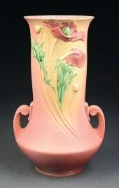 ROSEVILLE POTTERY VASE POPPY P