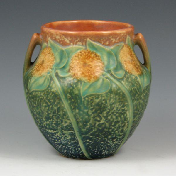 Roseville Sunflower 513-5" vase