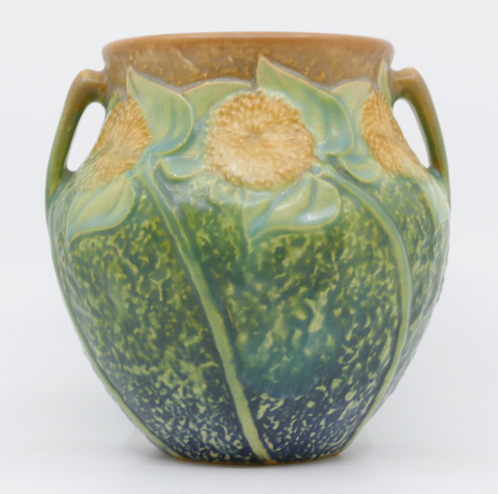 Roseville Sunflower Bulbous Handled