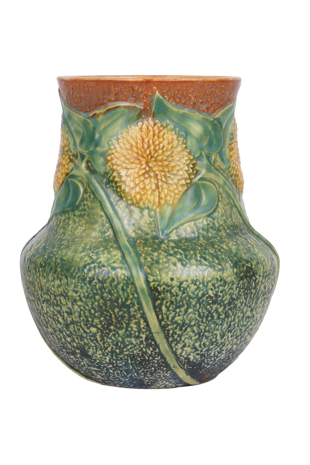 ROSEVILLE SUNFLOWER POTTERY VASE8