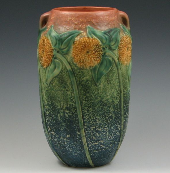 Roseville Sunflower Vase marked