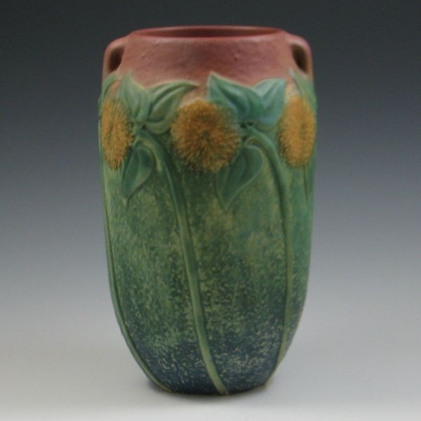 Roseville Sunflower Vase marked