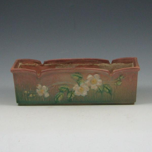 Roseville White Rose 9'' Window Box