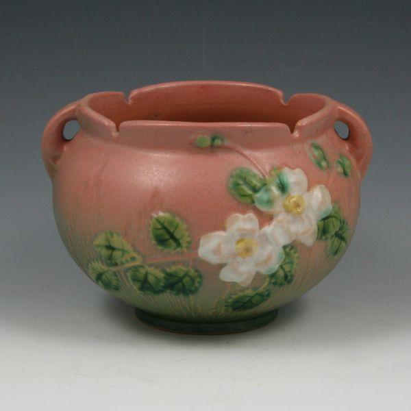 Roseville White Rose jardiniere