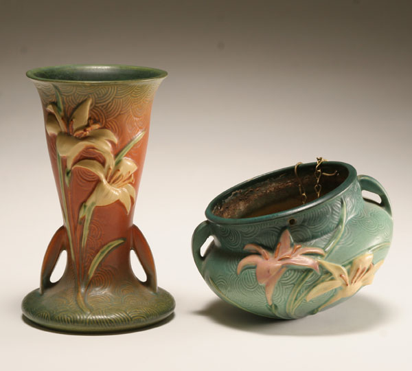 Roseville Zephyr Lily art pottery
