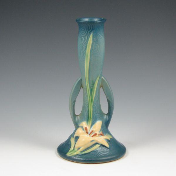 Roseville Zephyr Lily bud vase in