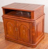 ROSEWOOD AND BOULLE INLAID TV