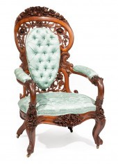 ROSEWOOD ARMCHAIR, ATTR. BELTE