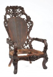 ROSEWOOD ARMCHAIR, ATTR. BELTE