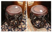 ROSEWOOD BARREL-FORM STOOLSPAI