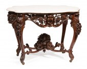 ROSEWOOD CENTER TABLE, ATTR. B