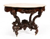 ROSEWOOD CENTER TABLE, ATTR. B