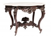 ROSEWOOD CENTER TABLE, ATTR. J
