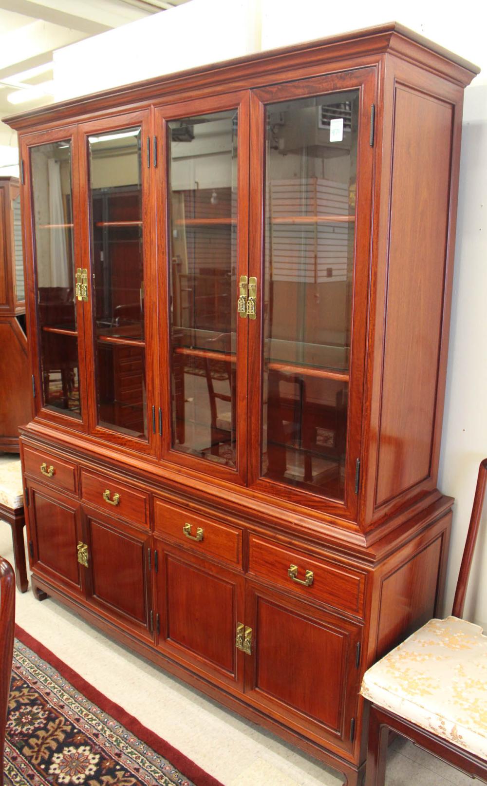 ROSEWOOD CHINA CABINET ON
