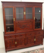 ROSEWOOD CHINA/BARWARE CABINET