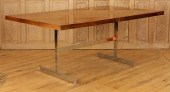 ROSEWOOD CHROME DINING TABLE M