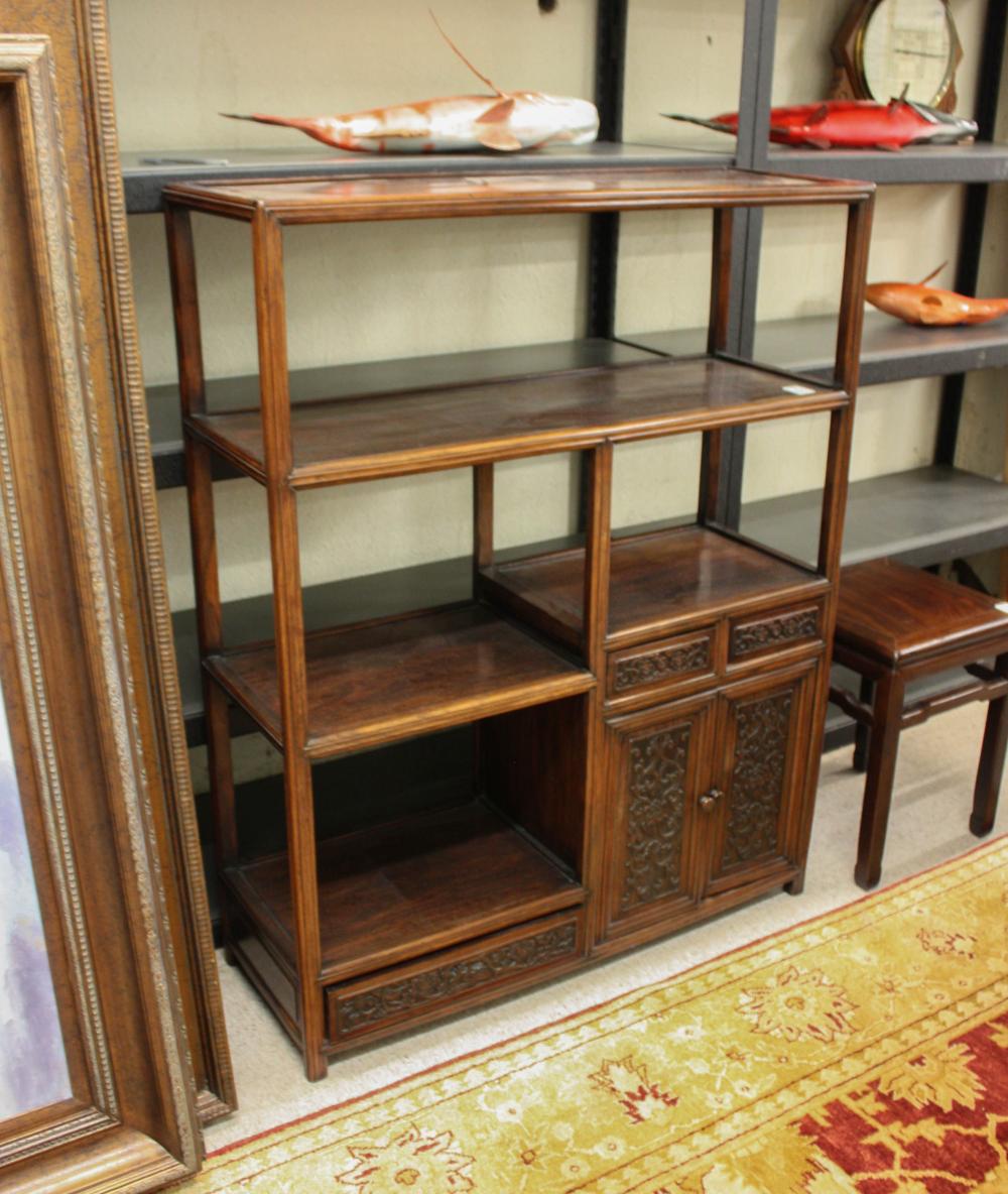ROSEWOOD ETAGERE SQUARE SIDE