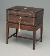 Rosewood fitted traveling case