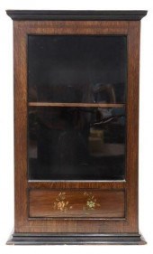 ROSEWOOD HANGING WALL VITRINE
