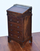 ROSEWOOD IRISH DAVENPORT DESK
