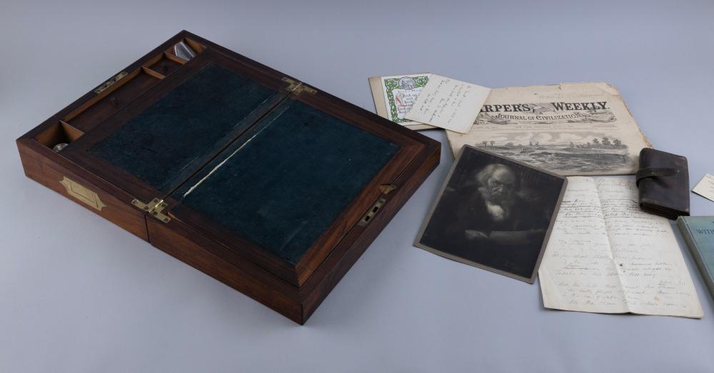 ROSEWOOD LAP DESK 19TH CENTURY