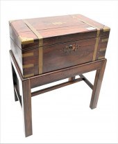 ROSEWOOD LAP DESK, HAVING BRAS
