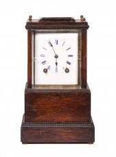 ROSEWOOD MANTEL CLOCK Late 19t