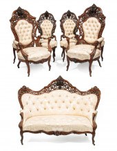 ROSEWOOD PARLOR SUITE, ATTR. J