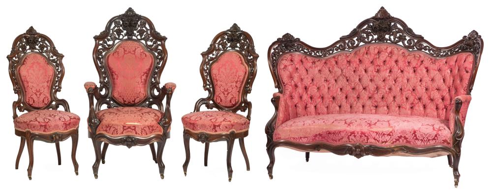 ROSEWOOD PARLOUR SUITE ATTR. J. &
