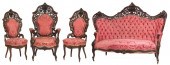 ROSEWOOD PARLOUR SUITE ATTR. J