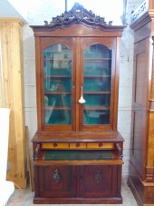 ROSEWOOD SECRETARY WITH CARVED
