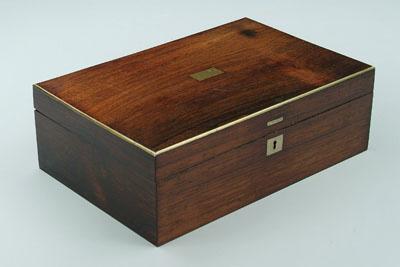 Rosewood sewing or vanity case,