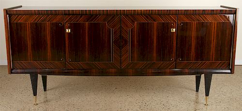 ROSEWOOD SIDEBOARD EBONIZED TAPERED