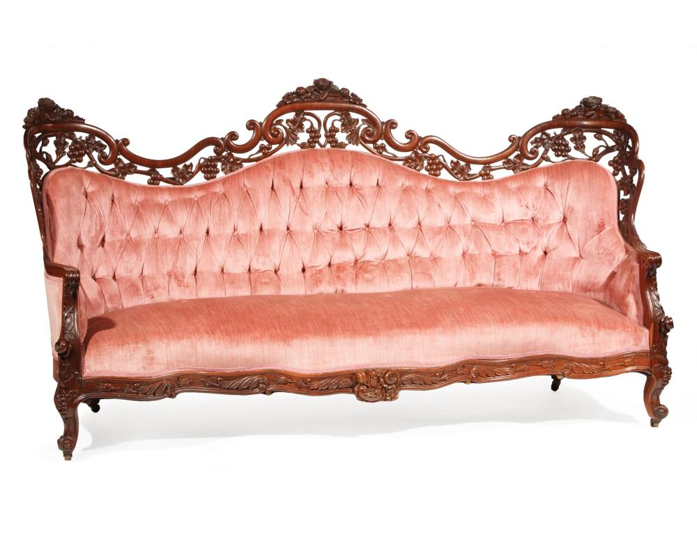 ROSEWOOD SOFA, ATTR. TO