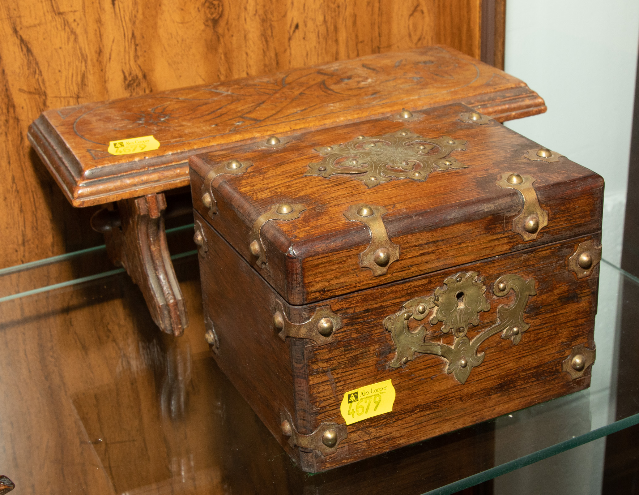 ROSEWOOD TEA CADDY; FOLDING