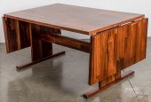 ROSEWOOD VENEER DROP-LEAF TABL