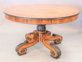 ROSEWOOD VENEERED ROUND PEDEST