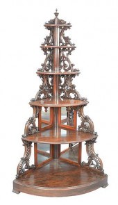 ROSEWOOD VICTORIAN CORNER ETAG
