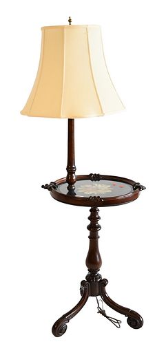 ROSEWOOD VICTORIAN STAND/LAMP,
