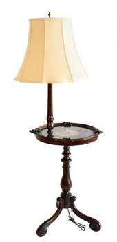 ROSEWOOD VICTORIAN STAND/LAMP,