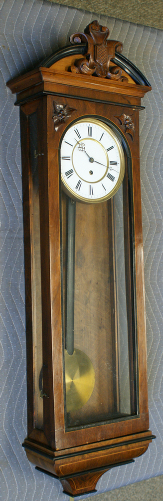 Rosewood Vienna regulator clock,