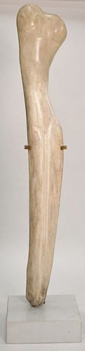 ROSS CARVED WHALE BONE SCULPTU